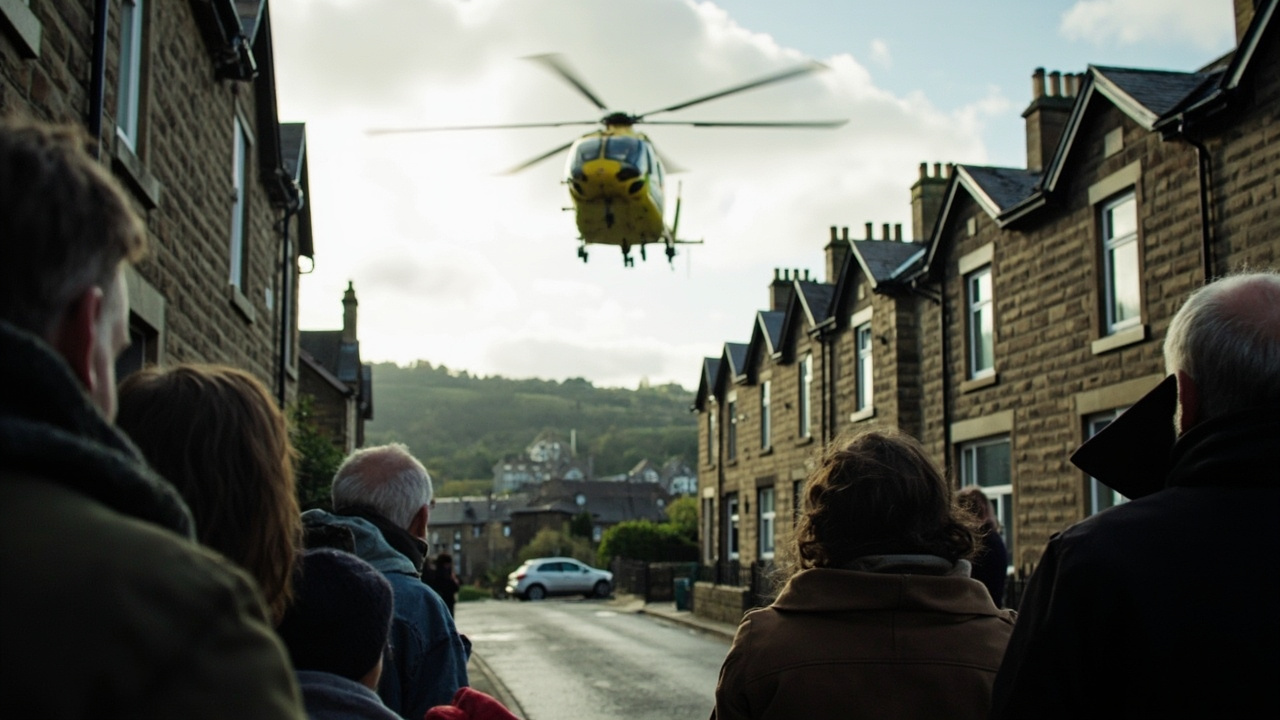 Keighley residents spot air ambulance overhead and ask why